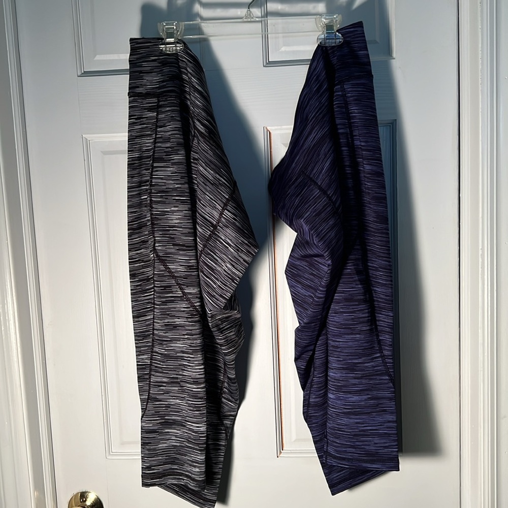 TEK GEAR DRYTEK 2 pair crop leggings size M